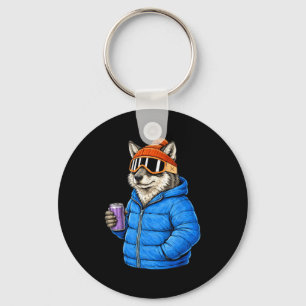 Animal motifs wolf party après ski shirt skiingAni Keychain