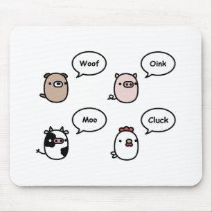 Animal Noises Mouse Pad