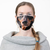 Animal Nose Mask Dachshund Dog (Worn)
