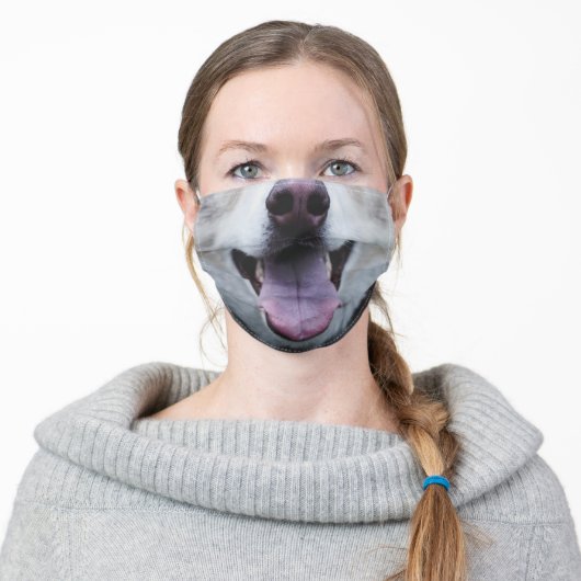 Animal Nose Mask Husky Dog (Worn)
