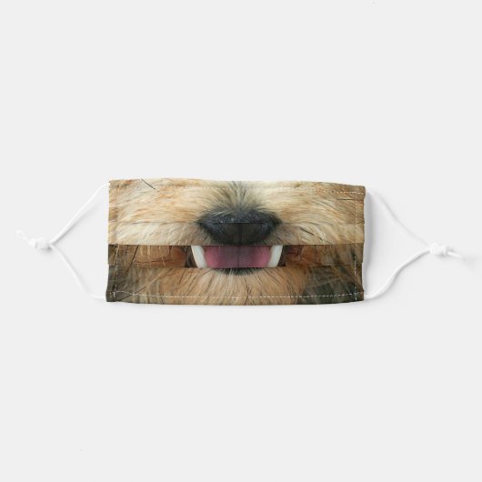 Animal Nose Mask Terrier Dog (Front, Folded)