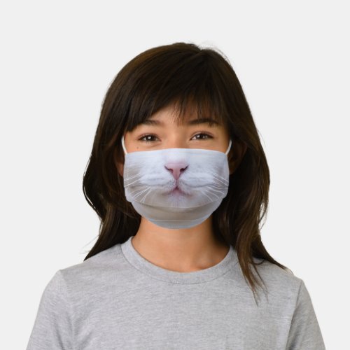 Animal Nose Mask White Cat