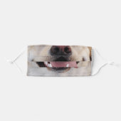 Animal Nose Mask Yellow Lab Dog (Front, Folded)