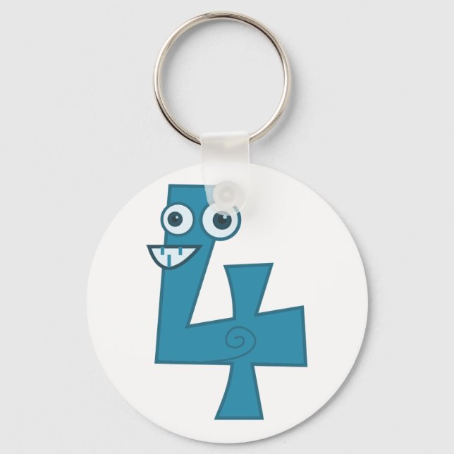 Animal number 4 keychain (Front)