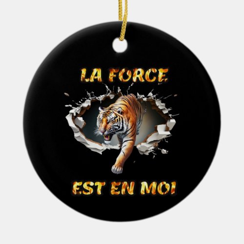 Animal object The Force is in you Ceramic Ornament