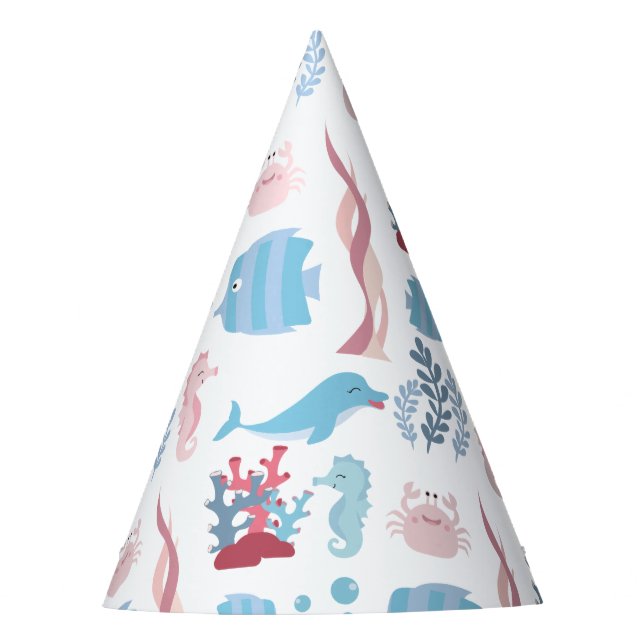 Animal of the sea party hat (Front)