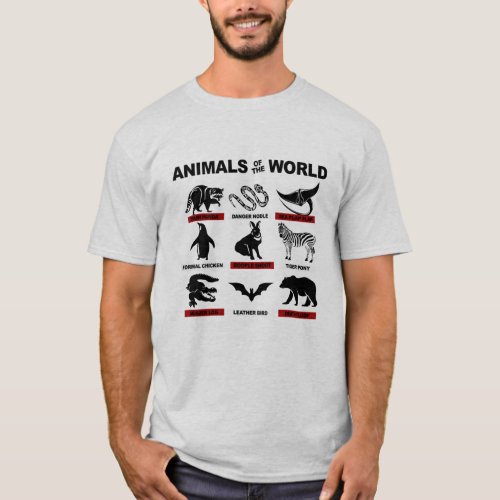 animal of the world trash panda danger noodle T_Shirt