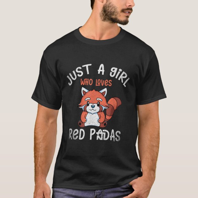 Animal Panda Bear Bamboo Red Panda T-Shirt (Front)