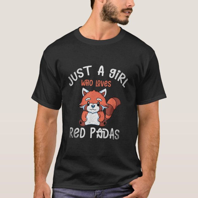 Animal Panda Bear Bamboo Red Panda T-Shirt (Front)