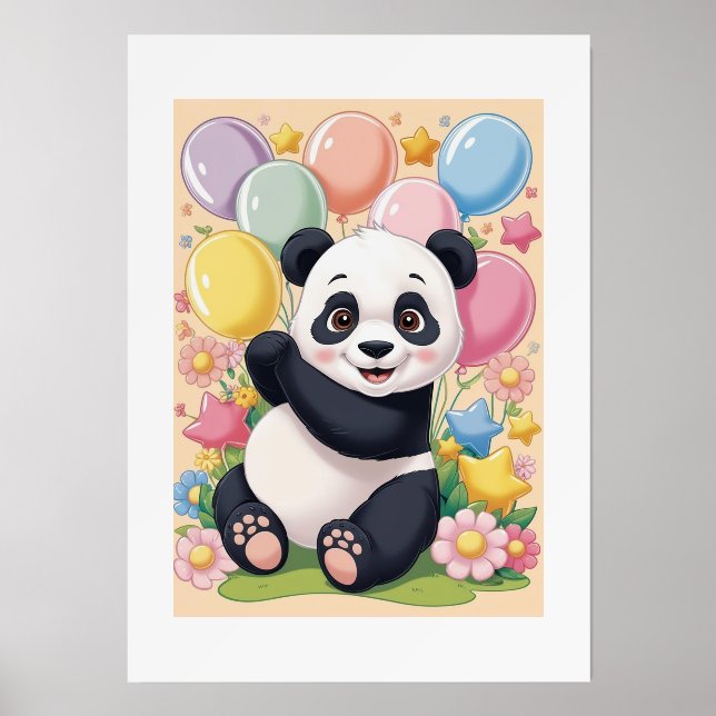 Animal | Panda | Wall art  Holder (Front)