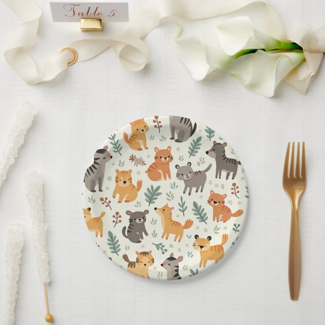 Animal paper plate (Wedding)