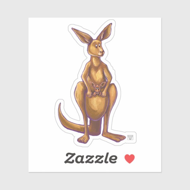 Animal Parade Australian Kangaroo Sticker (Sheet)