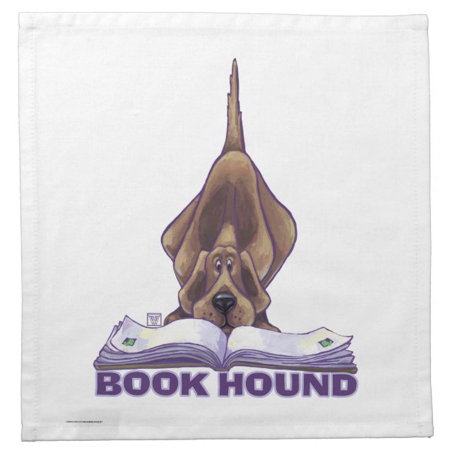 Animal Parade Book Hound Napkin (Front)