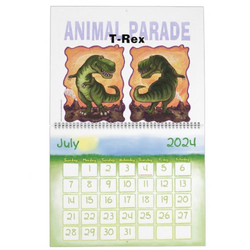 Animal Parade Calender Calendar