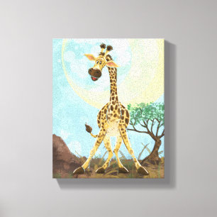 Animal Parade Giraffe Canvas Print