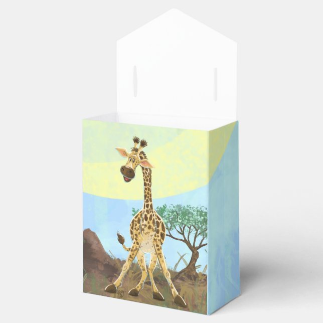 Animal Parade Giraffe Favor Boxes (Opened)