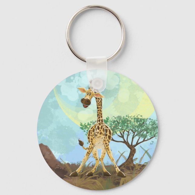 Animal Parade Giraffe Keychain (Front)