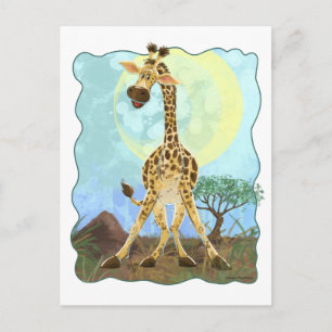Animal Parade Giraffe Postcard