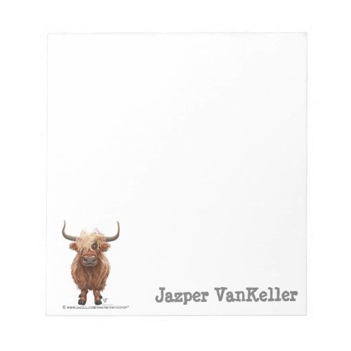 Animal Parade Highland Cow Notepad