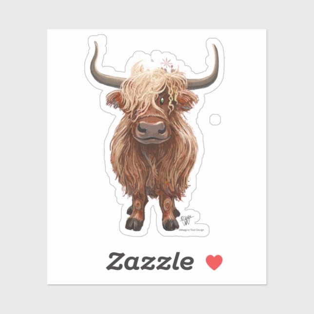 Animal Parade Highland Cow Sticker (Sheet)