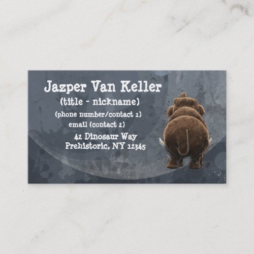 Animal Parade Mastodon Business Card