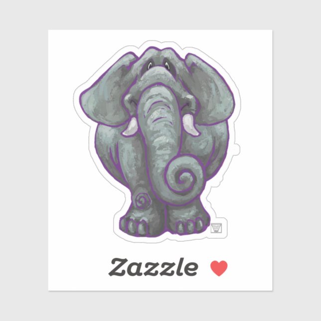 Animal Parade Painted Elephant Sticker (Sheet)