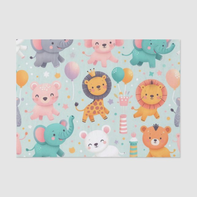 Animal Parade Tissue Paper (Front)