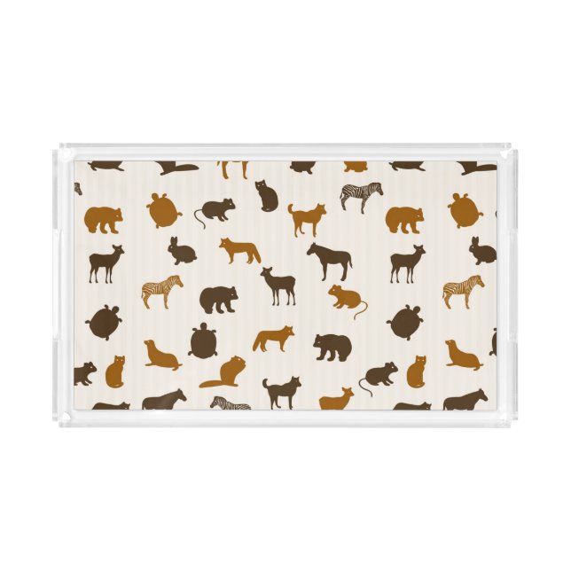 Animal pattern 1 acrylic tray (Front)