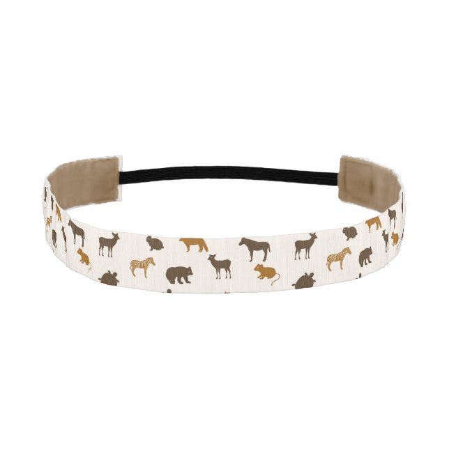 Animal pattern 1 athletic headband (Front)