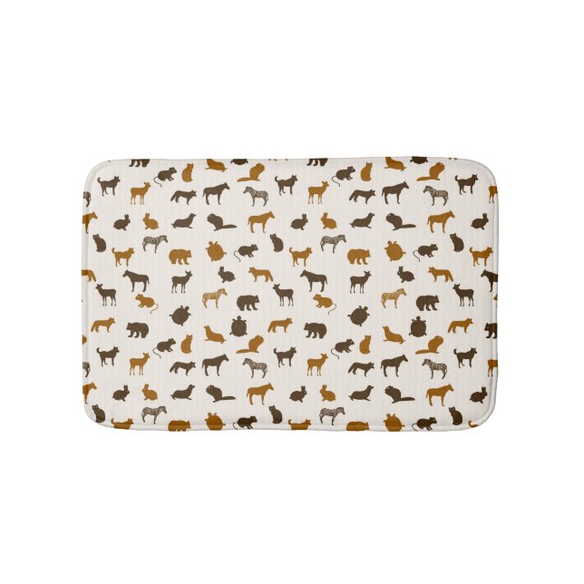 Animal pattern 1 bathroom mat (Front)