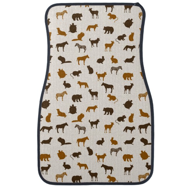 Animal pattern 1 car floor mat (Front)