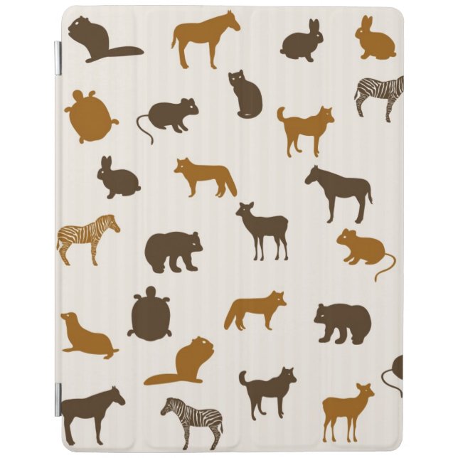 Animal pattern 1 iPad smart cover (Front)