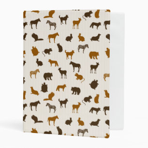 Animal pattern 1 mini binder
