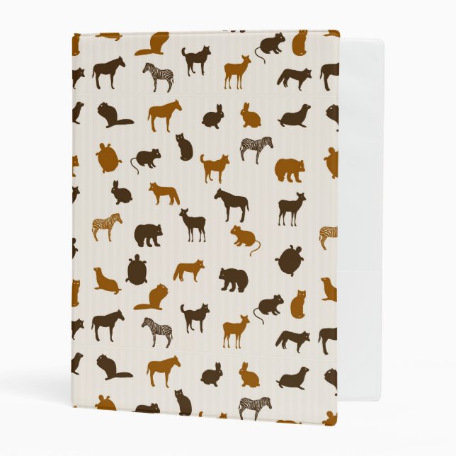 Animal pattern 1 mini binder (Front/Inside)