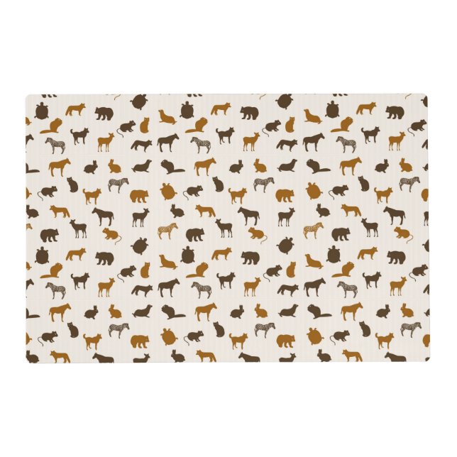 Animal pattern 1 placemat (Front)