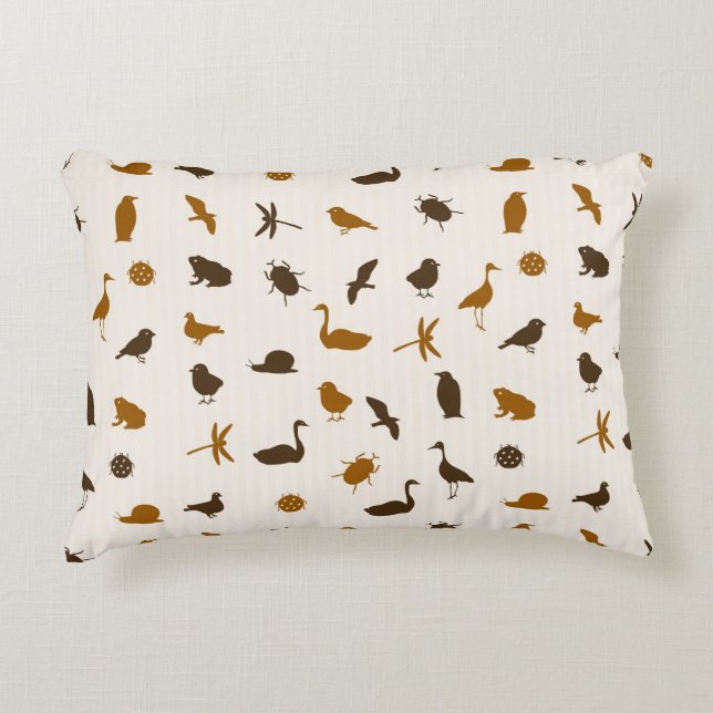 Animal pattern 2 accent pillow (Front)