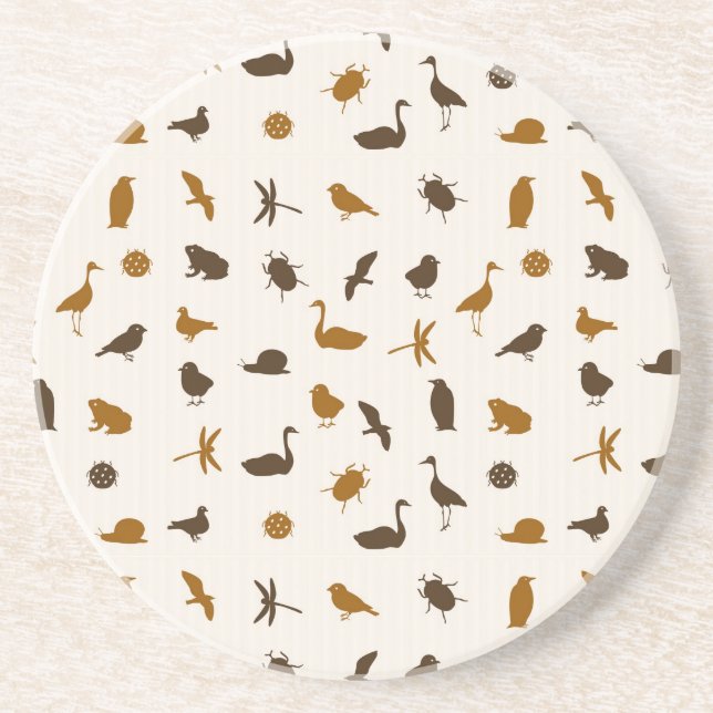 Animal pattern 2 coaster (Front)