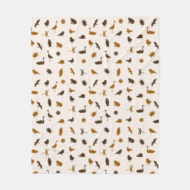 Animal pattern 2 fleece blanket (Front)
