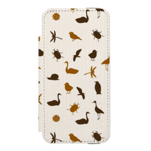 Animal pattern 2 wallet case for iPhone SE/5/5s