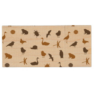 Animal pattern 2 wood flash drive