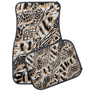 Animal pattern design. Modern leopard pattern desi Car Floor Mat