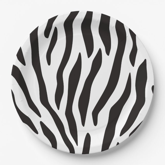 Animal Pattern Print Paper Plates (Front)