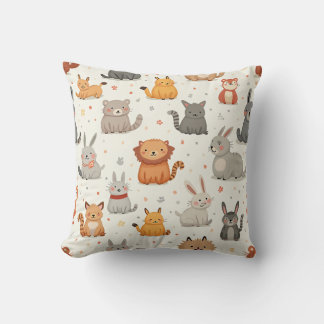 animal patterned cushion