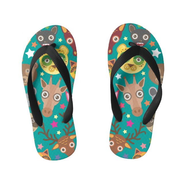 Animal Patterns Kid's Flip Flops (Footbed)