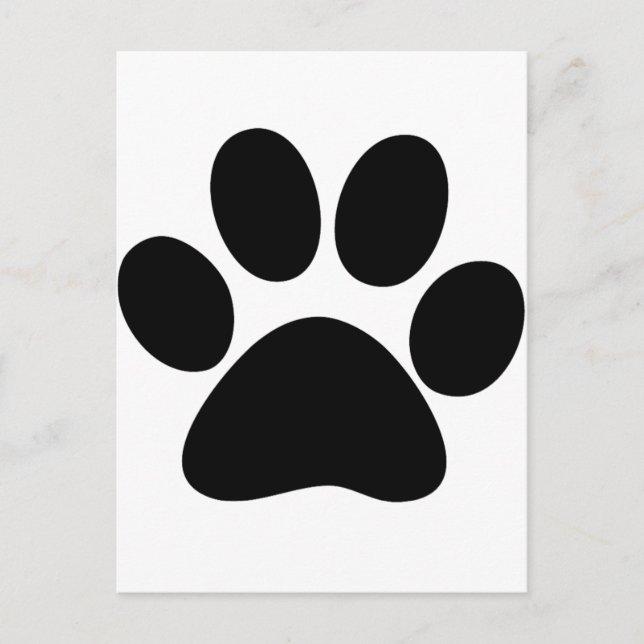 Animal Paw Postcard (Front)