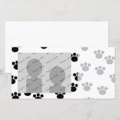 Animal Paw Print Pattern. Black and White. (Front/Back)