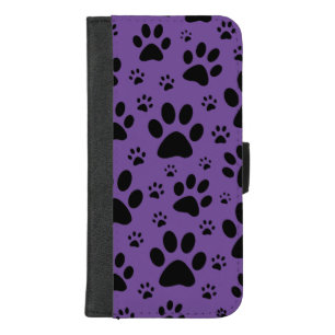 Animal paw print pattern iPhone 8/7 plus wallet case