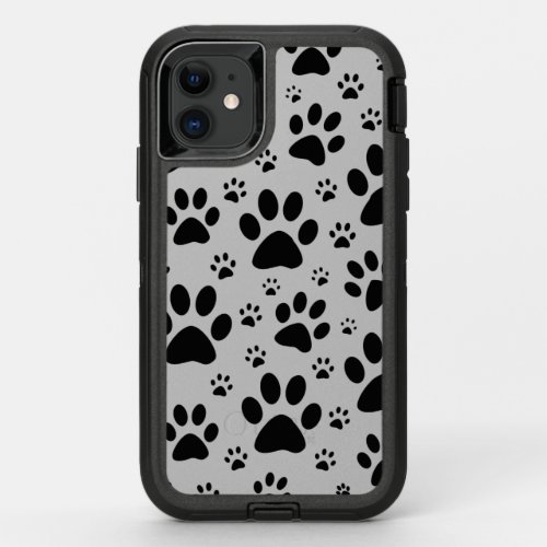 Animal paw print pattern make this in any color OtterBox defender iPhone 11 case