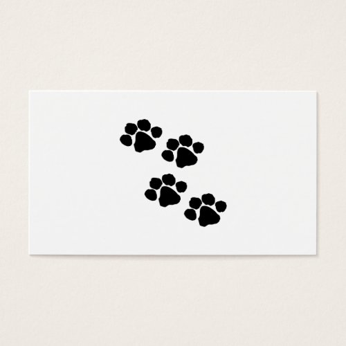 Animal Paw Prints Business Cards