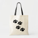 Animal Paw Prints Tote Bag